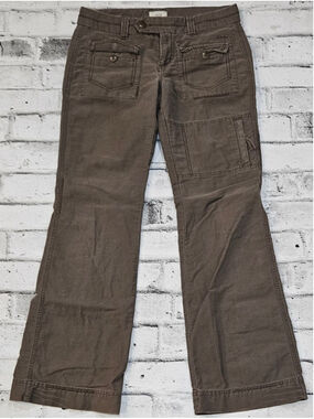 Jacob Connexion Women's Cargo Pants Size 7 8 Brown Utility Wide Leg
